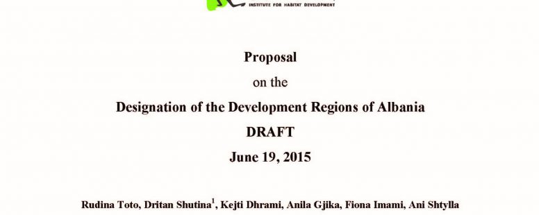 Designation of the Development Regions of Albania